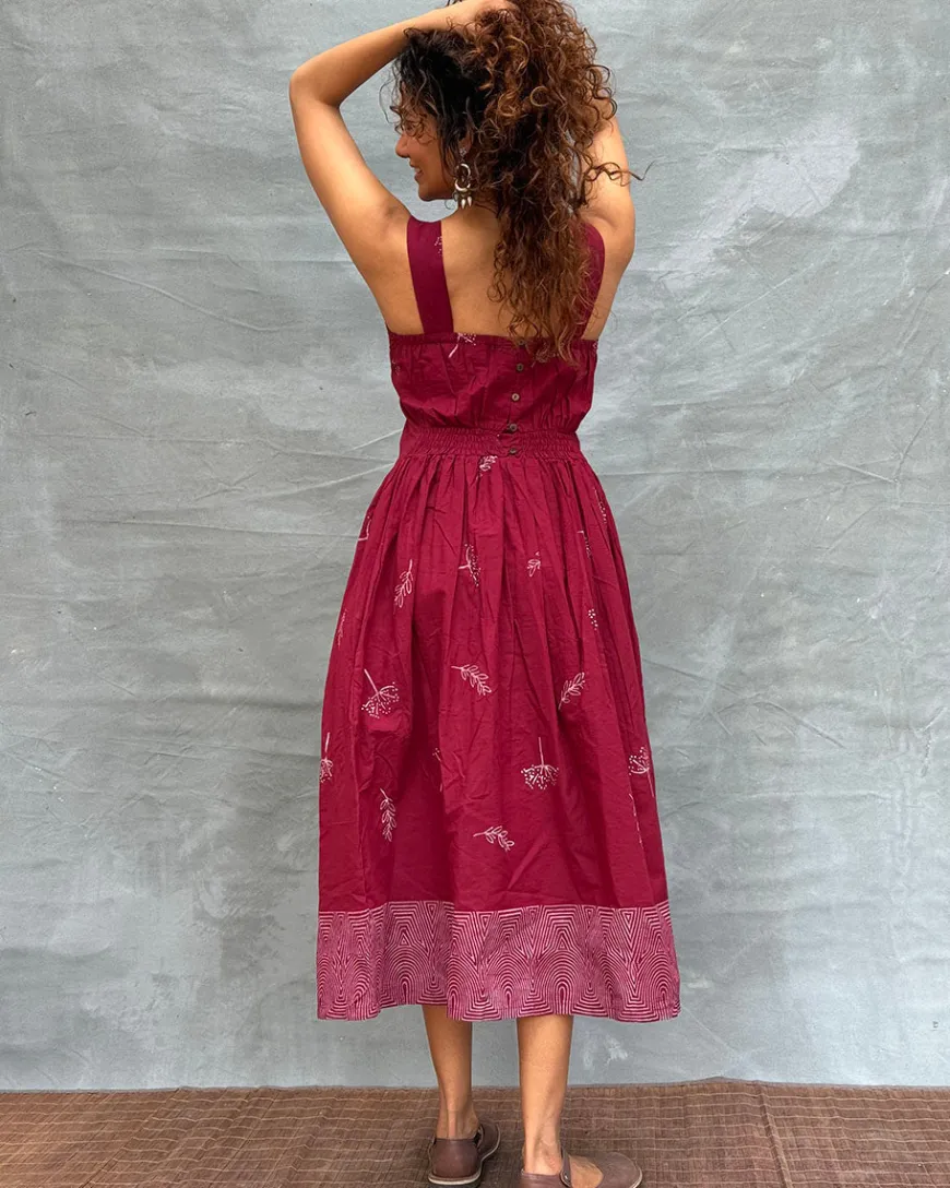 Riversong Block printed Cotton Dress