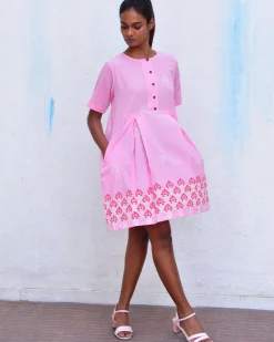 Sadru Bagh Handblockprinted Cotton Dress-Sor