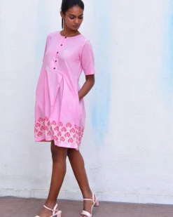 Sadru Bagh Handblockprinted Cotton Dress-Sor
