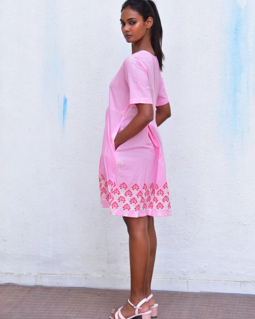 Sadru Bagh Handblockprinted Cotton Dress-Sor
