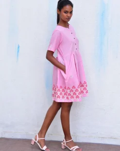 Sadru Bagh Handblockprinted Cotton Dress-Sor