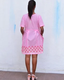 Sadru Bagh Handblockprinted Cotton Dress-Sor