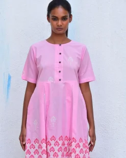 Sadru Bagh Handblockprinted Cotton Dress-Sor