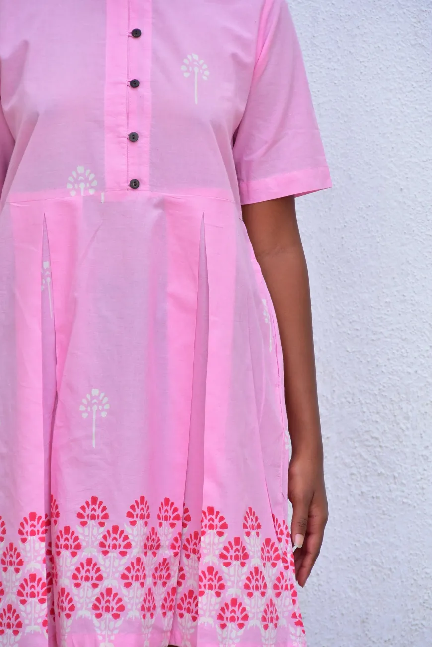Sadru Bagh Handblockprinted Cotton Dress-Sor