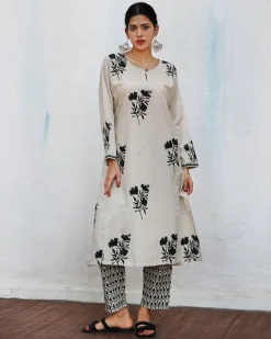 Saira Block printed Kurta Set - NOMAD