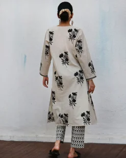 Saira Block printed Kurta Set - NOMAD