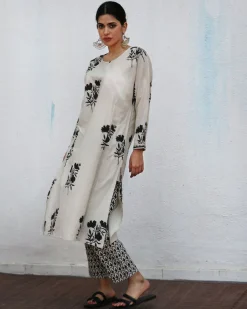 Saira Block printed Kurta Set - NOMAD