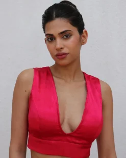 Sanchala Mashru Silk Blouse