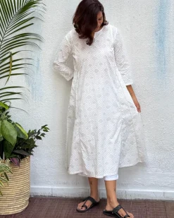 Shagufta Block Printed Cotton Kurti