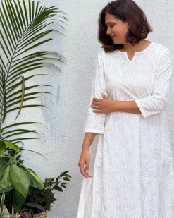 Shagufta Block Printed Cotton Kurti