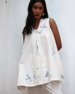 Soha Blockprinted Cotton Top - BGVL