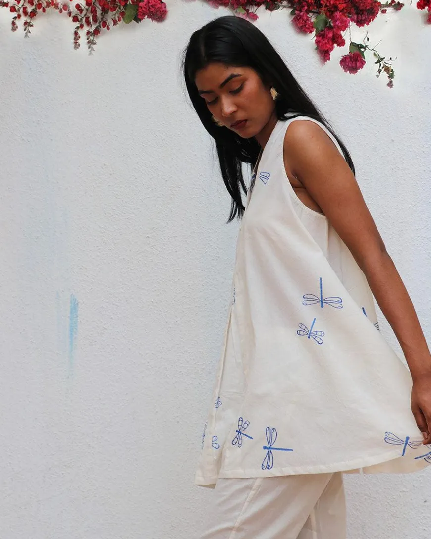 Soha Blockprinted Cotton Top - BGVL