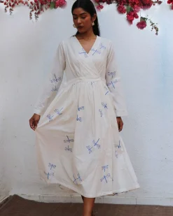 Soleil Blockprinted Cotton Dress - BGVL