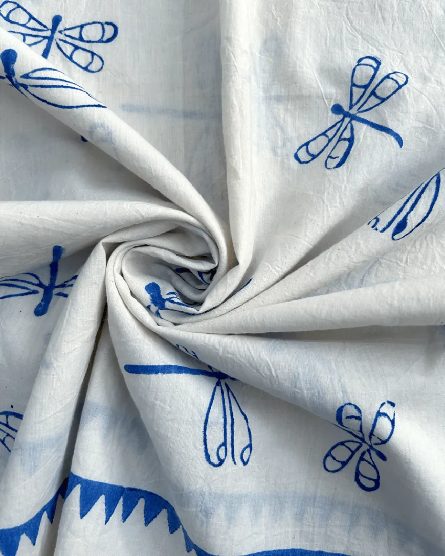 Soleil Blockprinted Cotton Dress - BGVL
