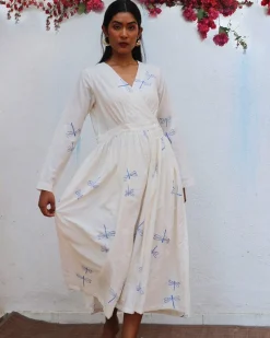 Soleil Blockprinted Cotton Dress - BGVL