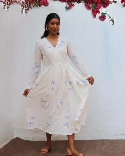 Soleil Blockprinted Cotton Dress - BGVL