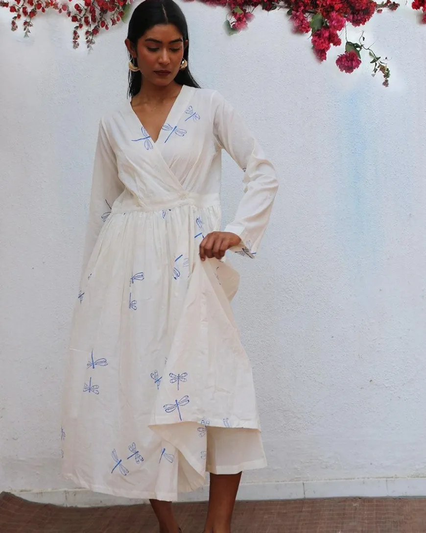 Soleil Blockprinted Cotton Dress - BGVL