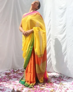 Subarnalata  Handwoven Cotton Saree - LIDD