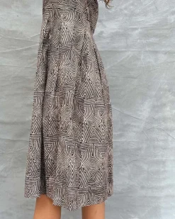Threads of Earth Blockprinted Cotton Dress