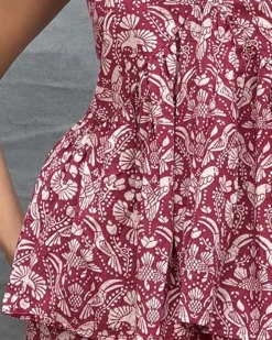 Tracing Wildwood Blockprinted Cotton Top