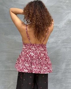 Tracing Wildwood Blockprinted Cotton Top