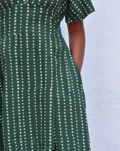 Tropic Handblockprinted Cotton Dress-Sor