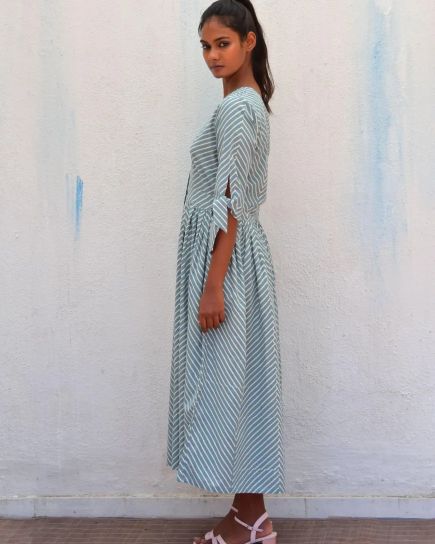 Tundra Handblockprinted Cotton Dress-Sor