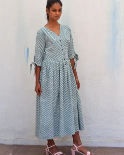 Tundra Handblockprinted Cotton Dress-Sor