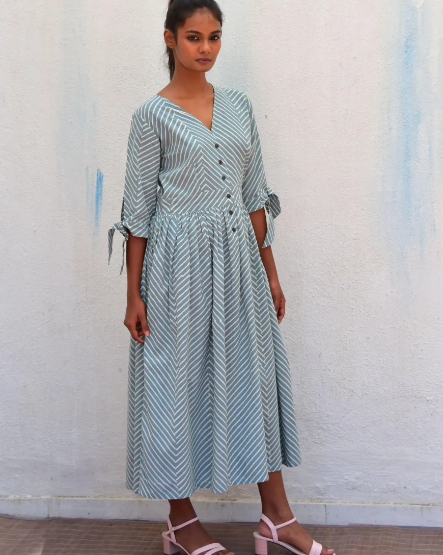 Tundra Handblockprinted Cotton Dress-Sor