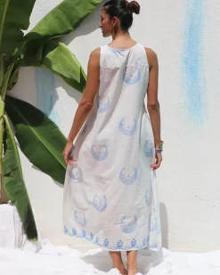 Vanessa Handprinted Cotton Dress - WITC