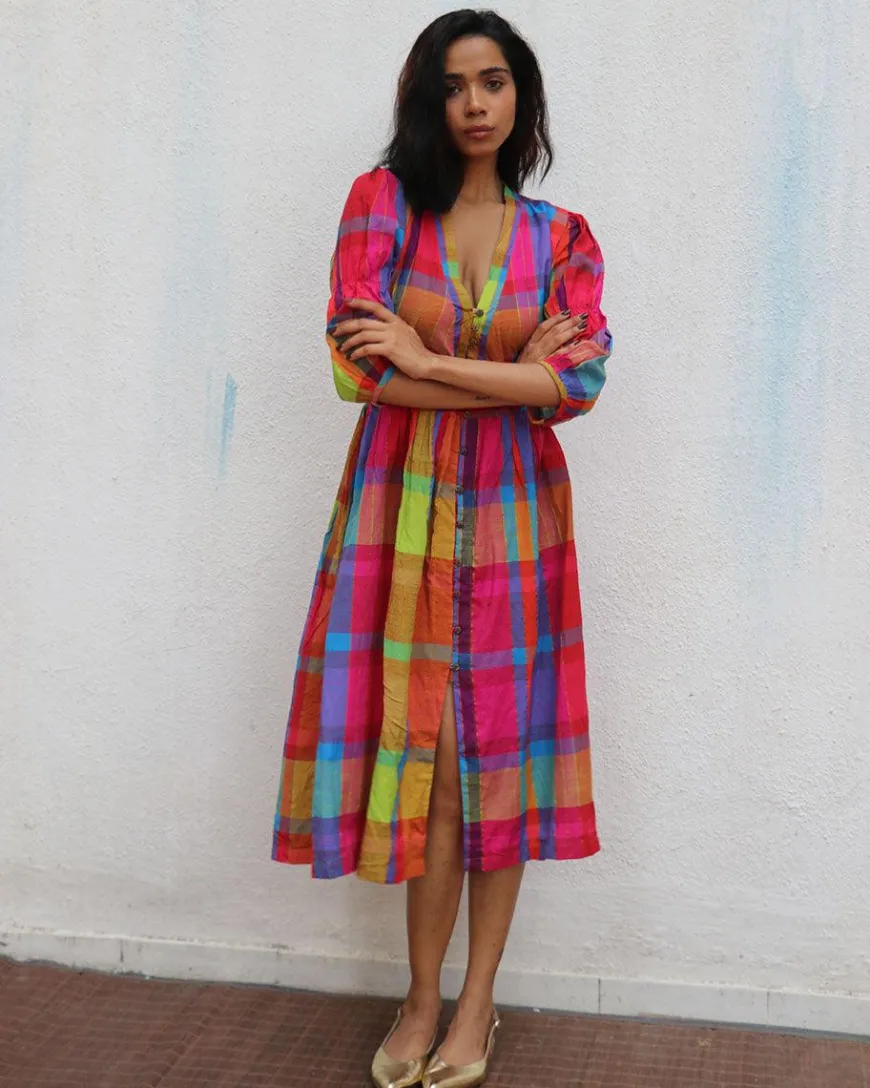 Zehra Handwoven Cotton Dress