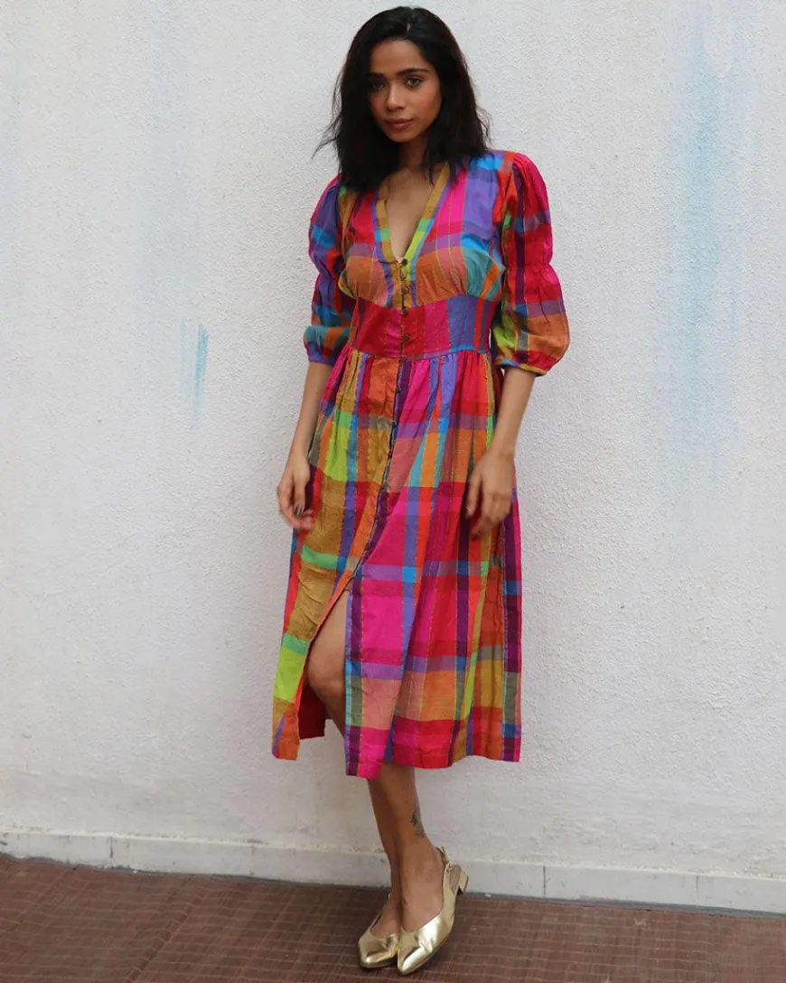 Zehra Handwoven Cotton Dress