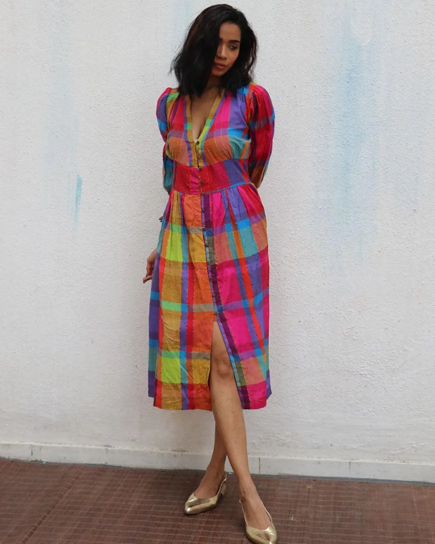 Zehra Handwoven Cotton Dress
