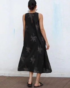 Zita Blockprinted Cotton Dress - NOMAD