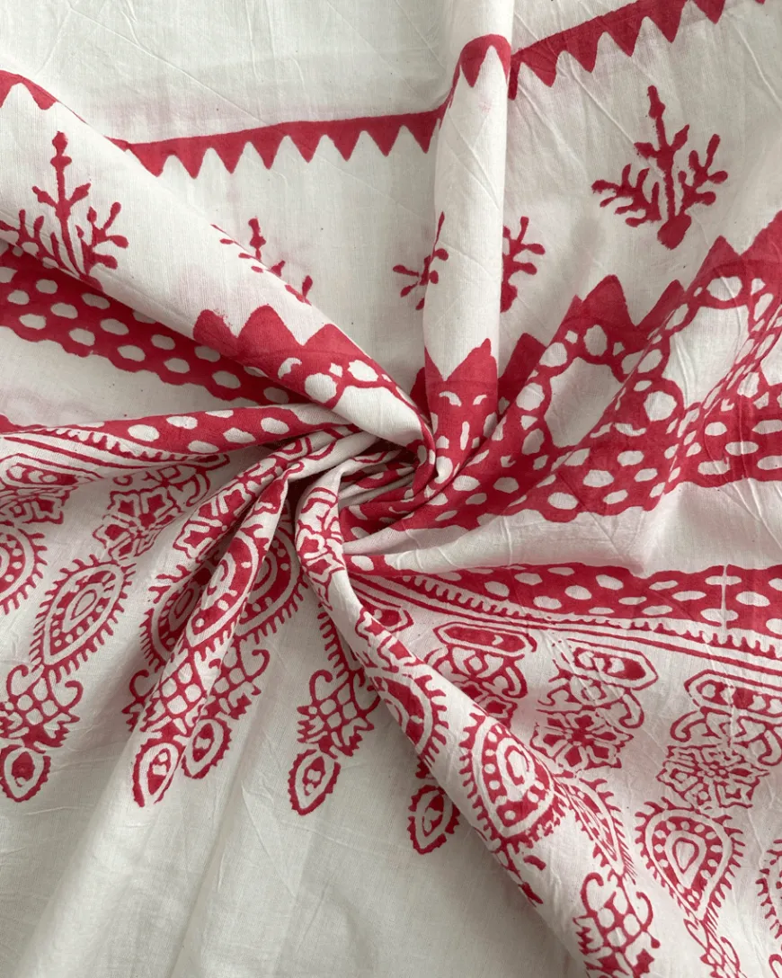 Zubeira Blockprinted Cotton Kurta Set - BGVL